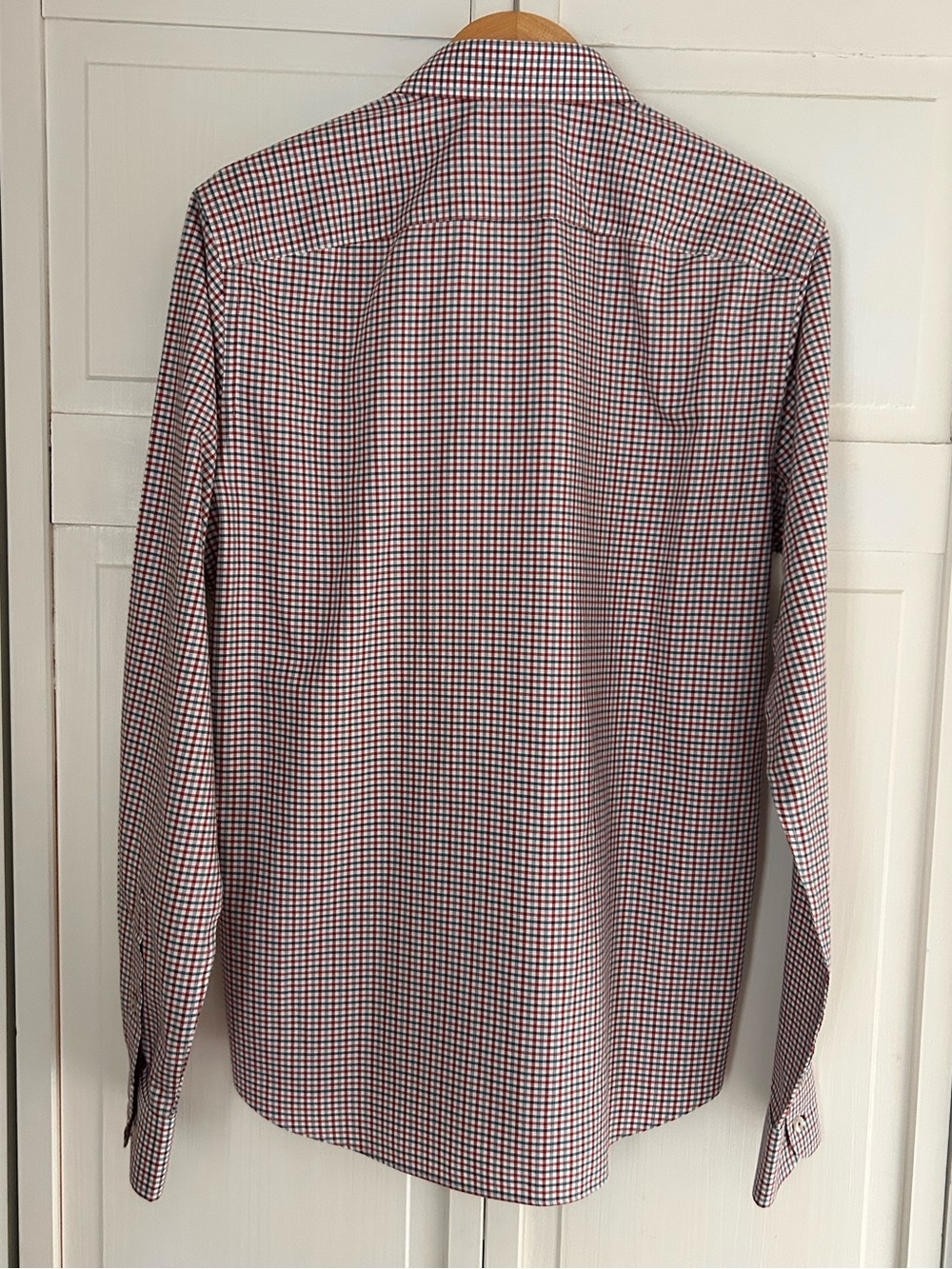 UNTUCKit Men’s Size L Tall Slim Fit Long Sleeve Button Down Check Shirt - Picture 11 of 12